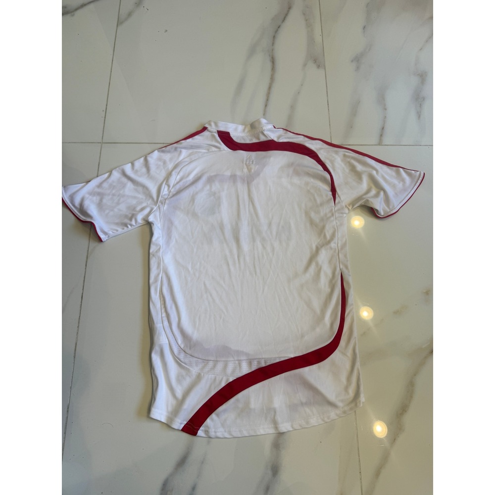 Adidas Kenya Football Federation Soccer Jersey White Red Mens Medium Clima365 - Picture 9 of 9